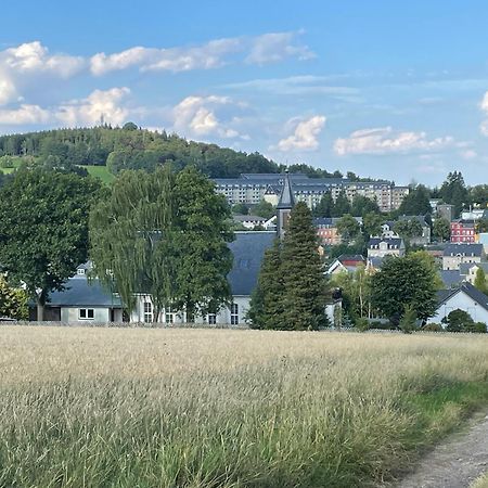 Ferienwohnung Greifenbach, Gartennutzung, Haustiere Willkommen Geyer Eksteriør bilde